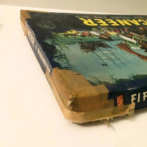 Vintage 1958 Waddingtons Buccaneer Board Game  Pirate Missing 1 Card - Picture 3 of 16